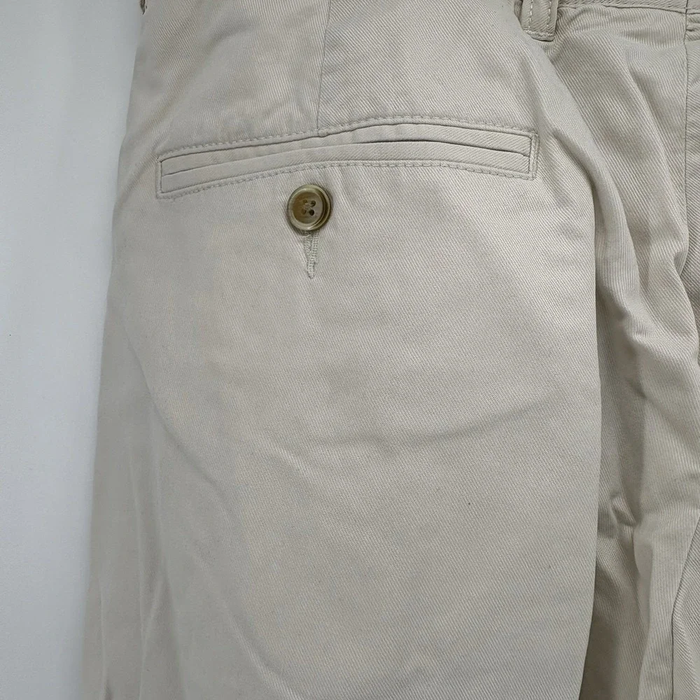 Tommy Bahama Mens 36x32 (Fits 36x31) Khaki Chino Pants Flat Front Casual